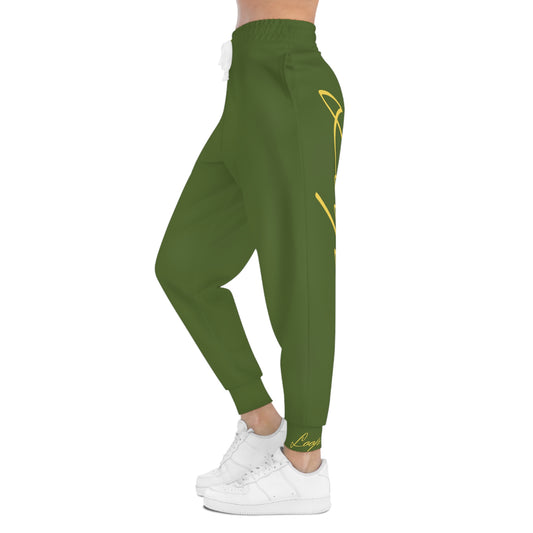 Athletic Track Joggers Olive